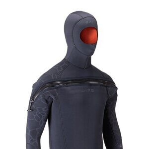 Bare 8/7mm Velocity Ultra Men's Hooded Semi-Dry Suit Medium, SIZE SMALL